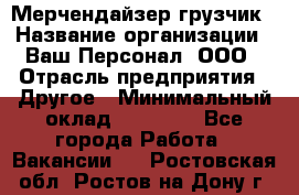 Мерчендайзер-грузчик › Название организации ­ Ваш Персонал, ООО › Отрасль предприятия ­ Другое › Минимальный оклад ­ 40 000 - Все города Работа » Вакансии   . Ростовская обл.,Ростов-на-Дону г.